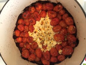 Quarantine Kitchen: Baked tomatoes and feta